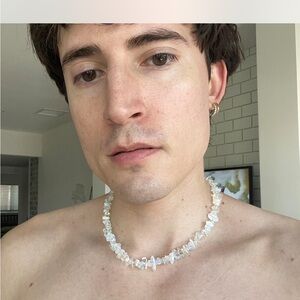 Elegant White Crystal Necklace